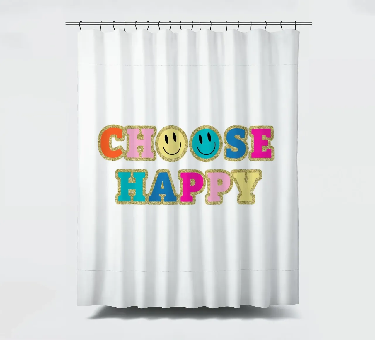 Wählen Sie Happy Duschvorhang von cafelab