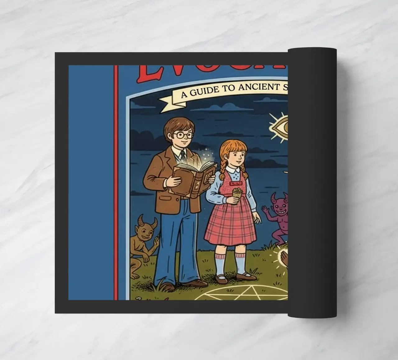 Here Comes The Evocation doormat by ScaryBoom