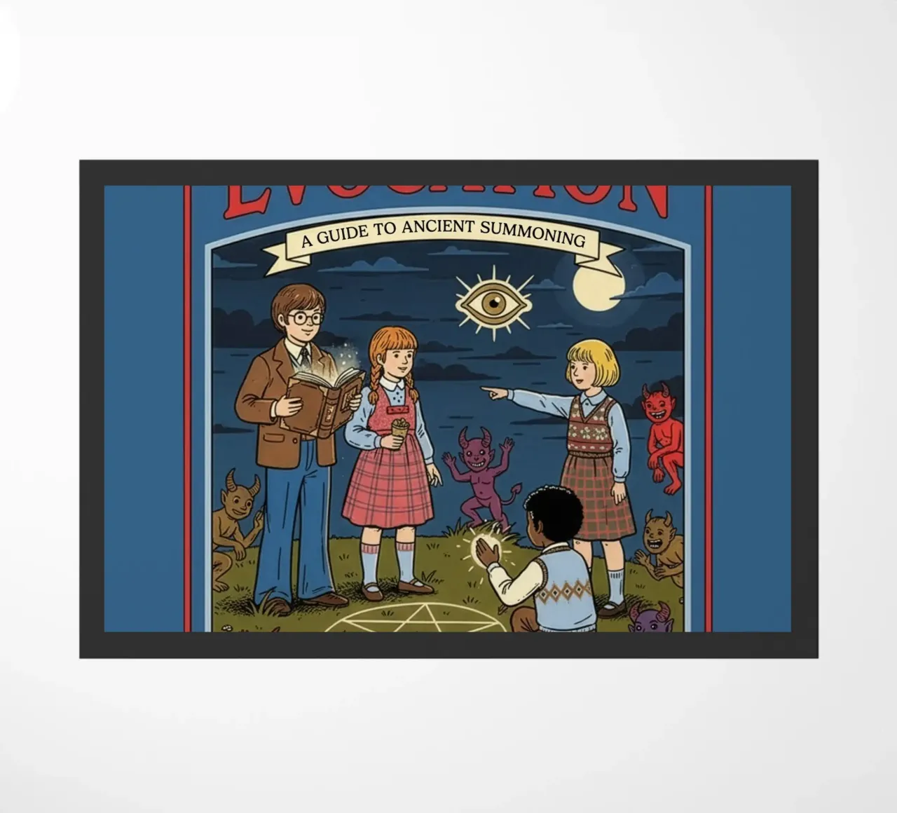 Here Comes The Evocation doormat by ScaryBoom