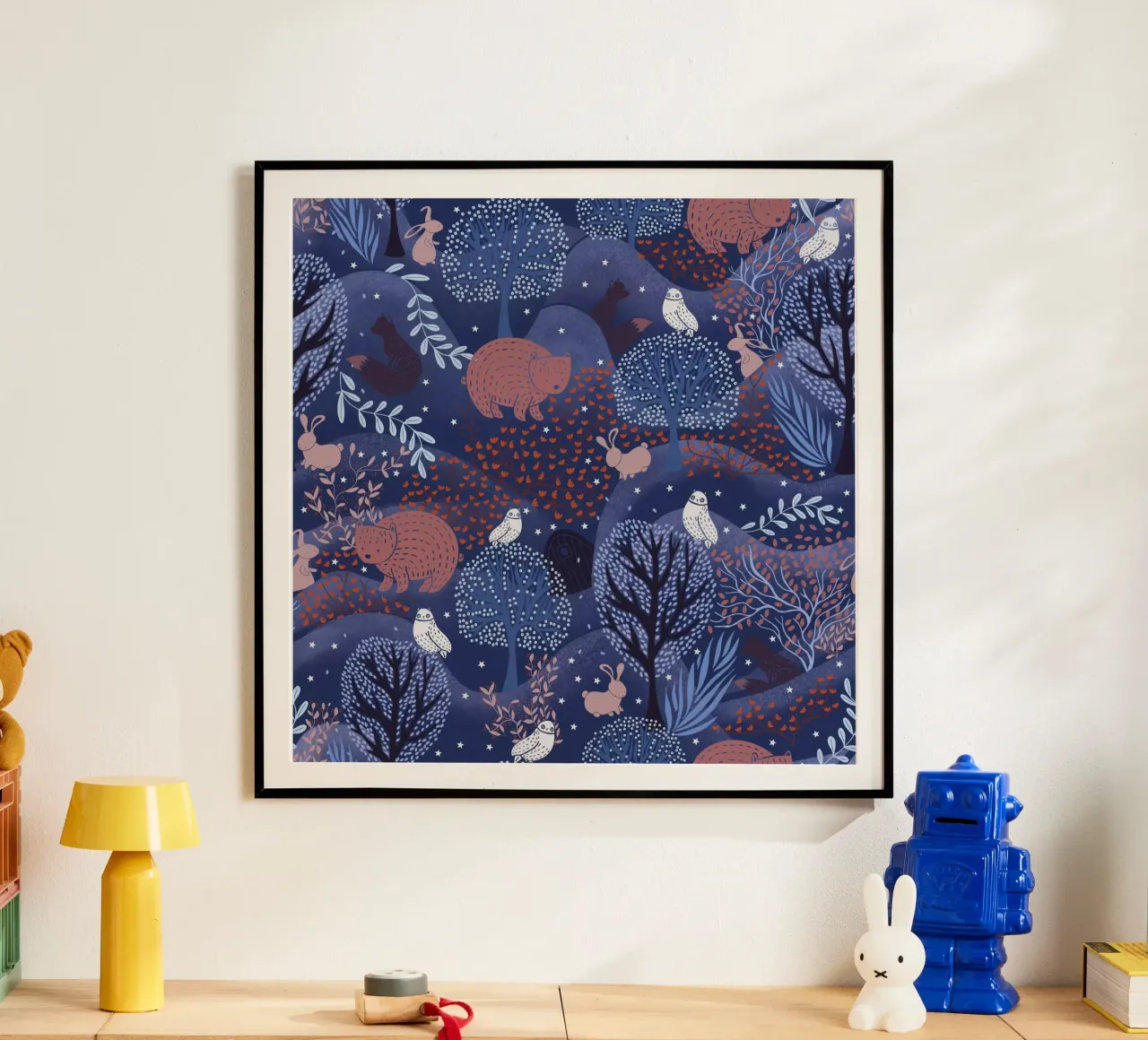 Amis des bois : Motif d'animaux mignons avec des poster de Studio Patruschka
