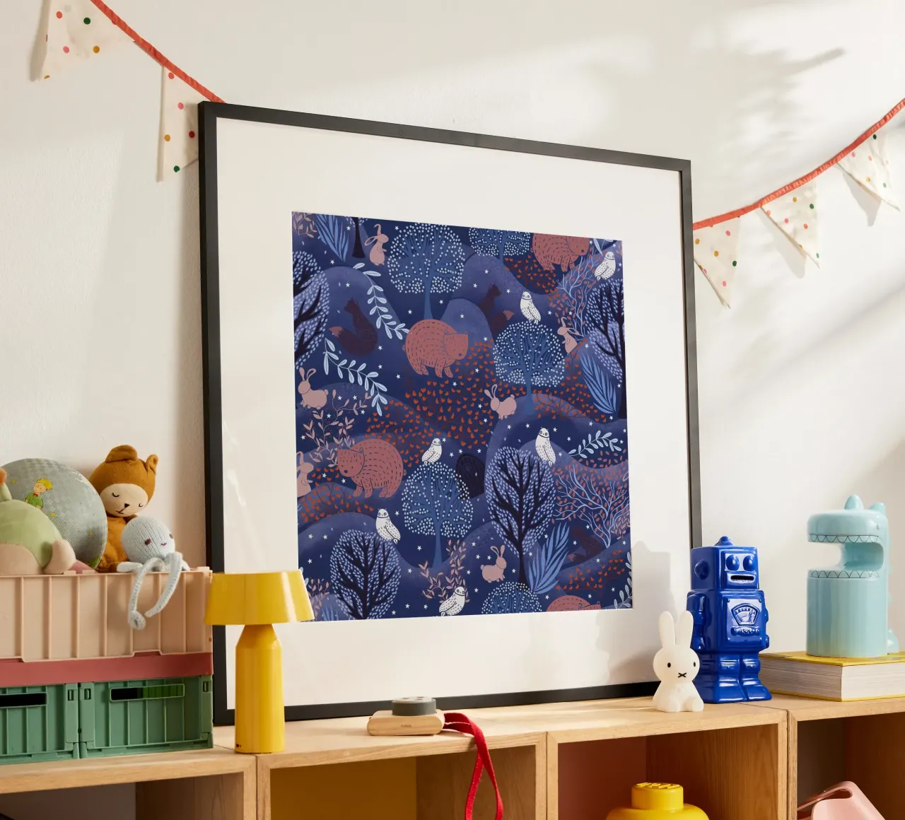 Amis des bois : Motif d'animaux mignons avec des poster de Studio Patruschka
