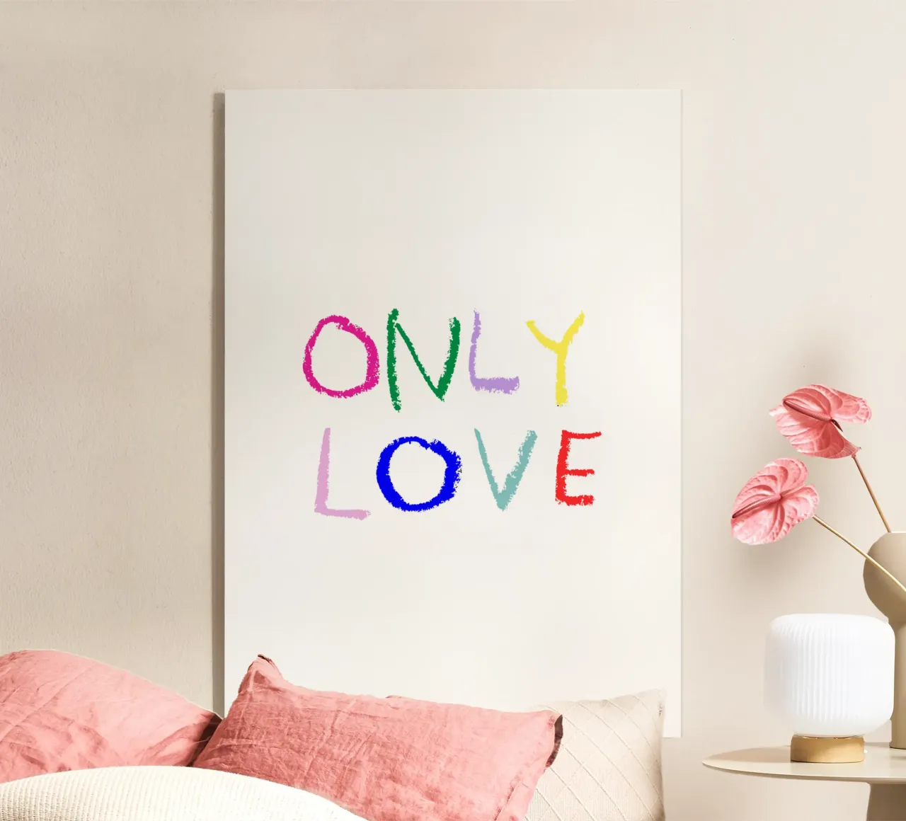 Only love - bunt plexiglass da Brushmeetspaper
