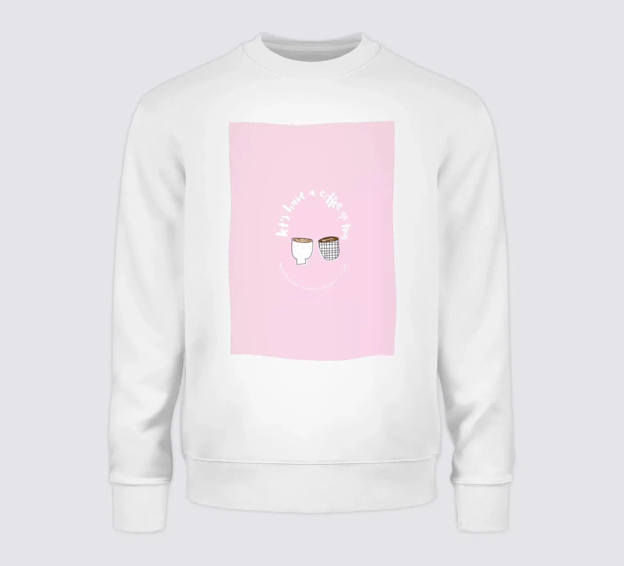 Let's have a coffee or two felpa da Brushmeetspaper