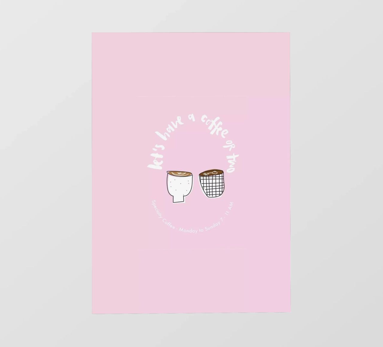 Let's have a coffee or two telo in pvc da Brushmeetspaper