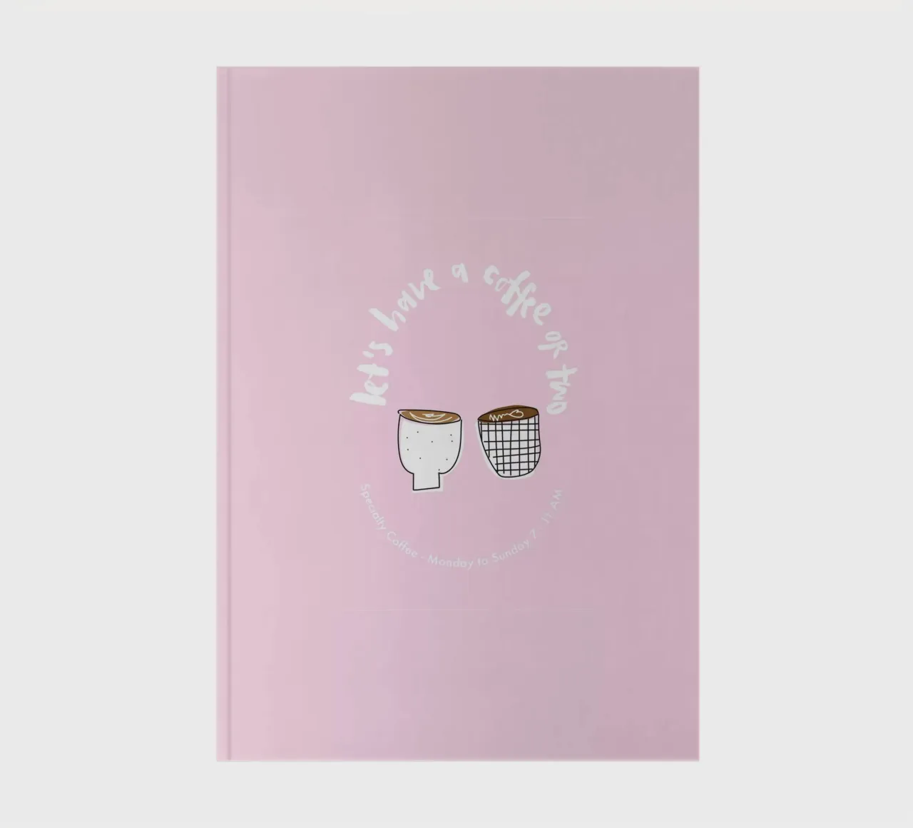 Let's have a coffee or two notebook by Brushmeetspaper
