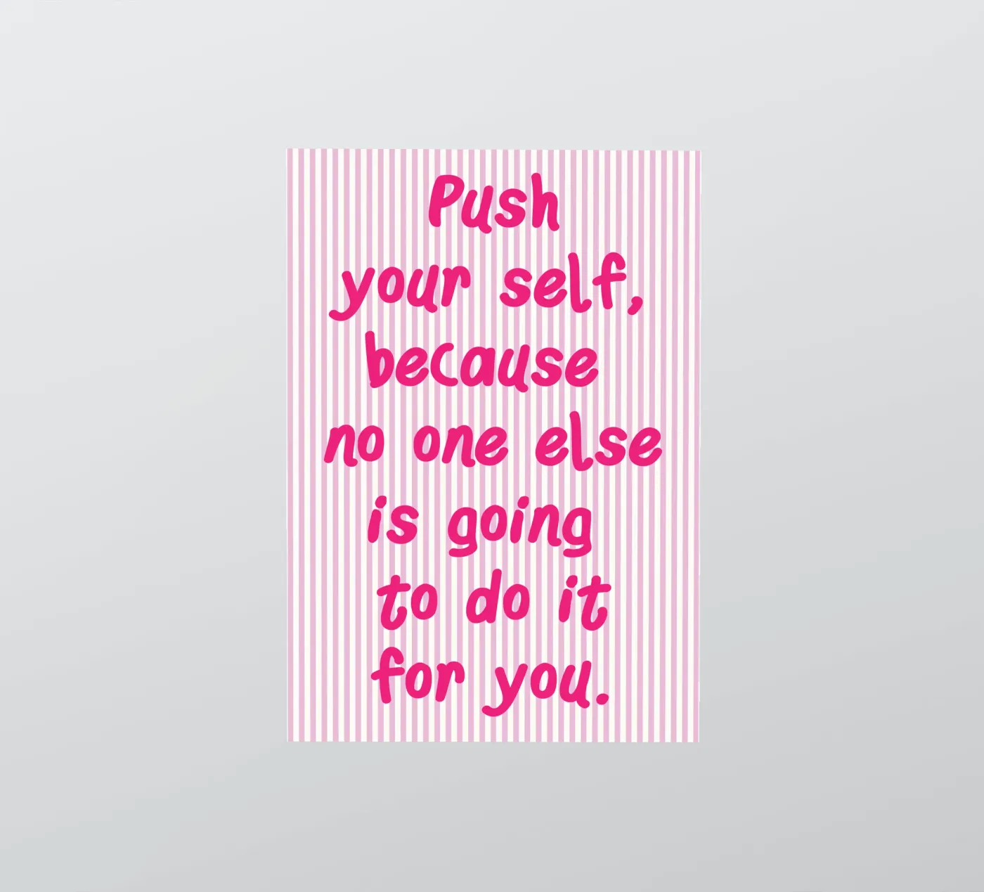 push your self sticker by ameera