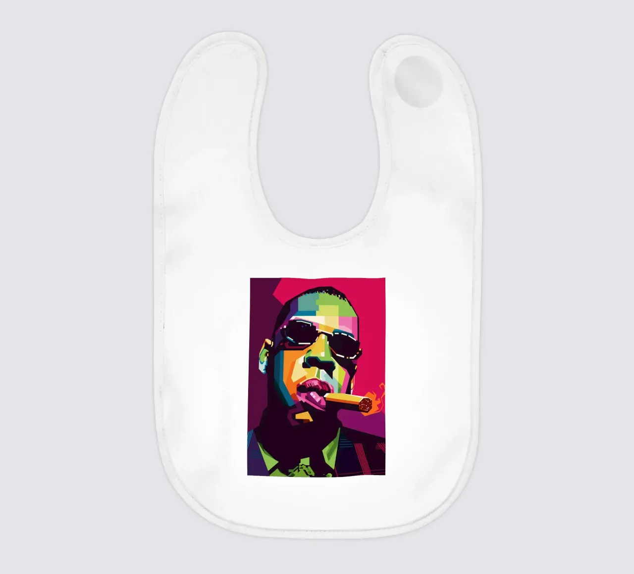 Rapper Style WPAP baby slabbetje van SW Artwork