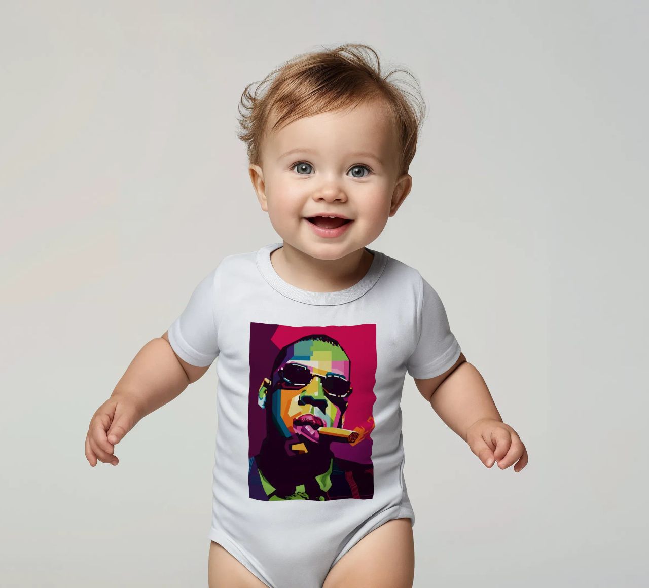 Rapper Style WPAP body neonato maniche corte da SW Artwork