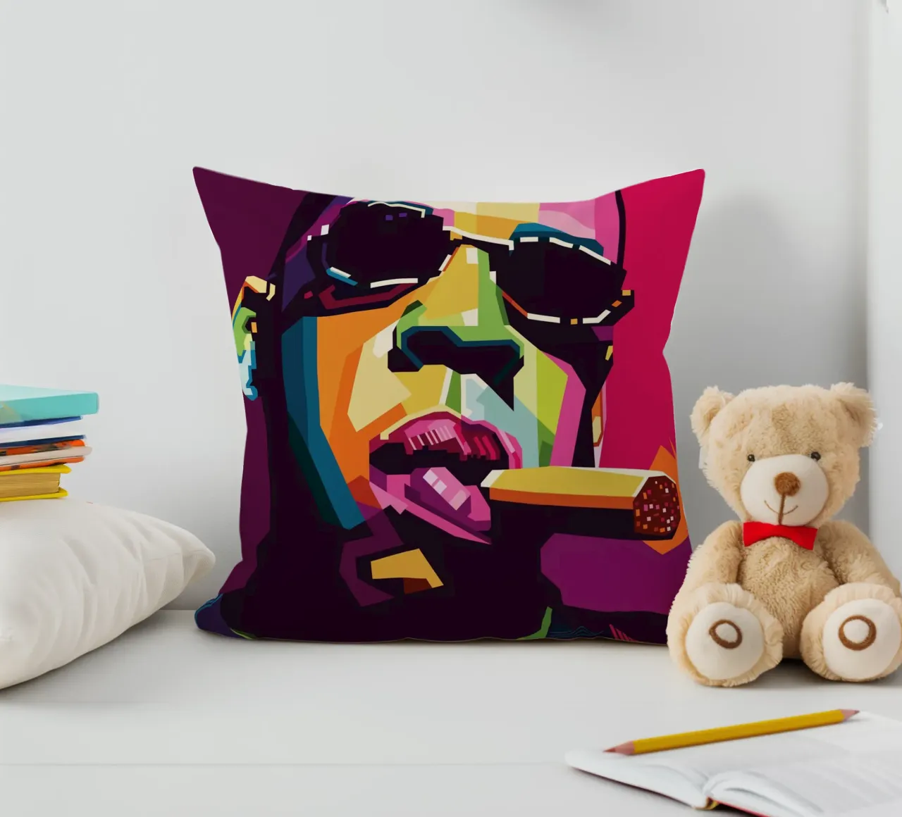 Rapper Style WPAP Kissen von SW Artwork