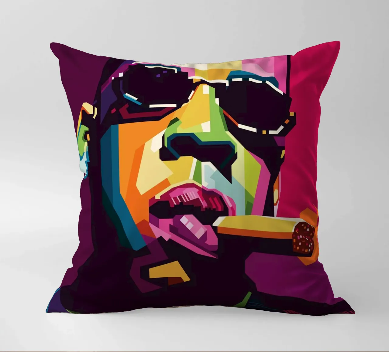 Rapper Style WPAP decorative cushion by SW Artwork