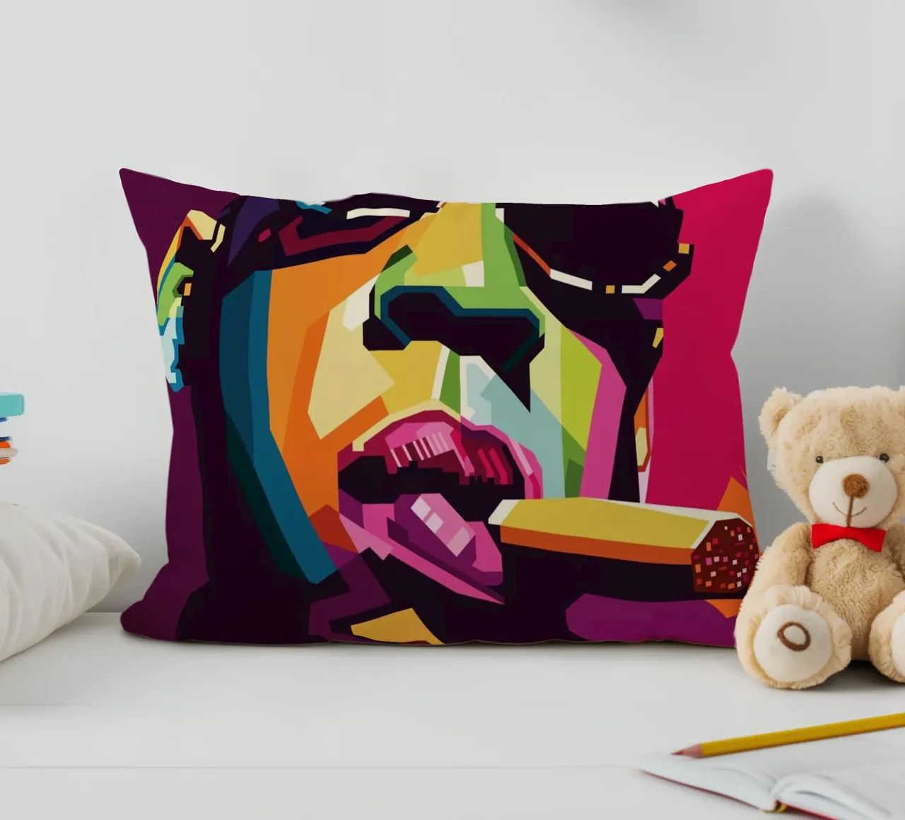 Rapper Style WPAP Kissen von SW Artwork