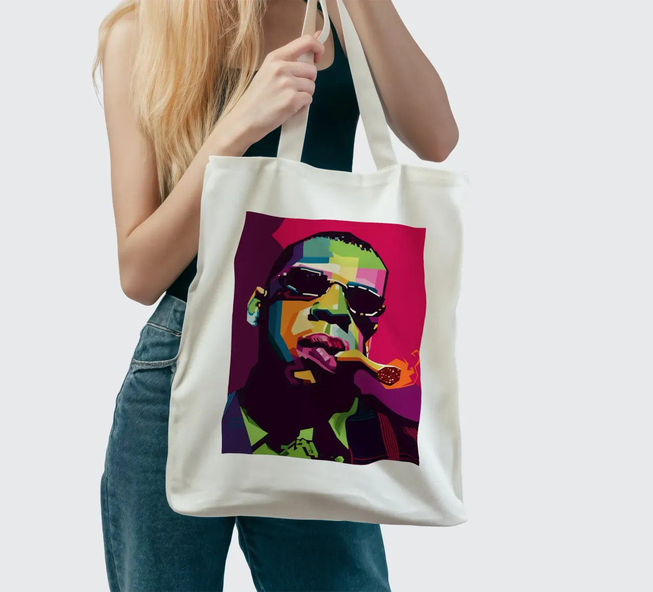 Rapper Style WPAP borsa in juta da SW Artwork