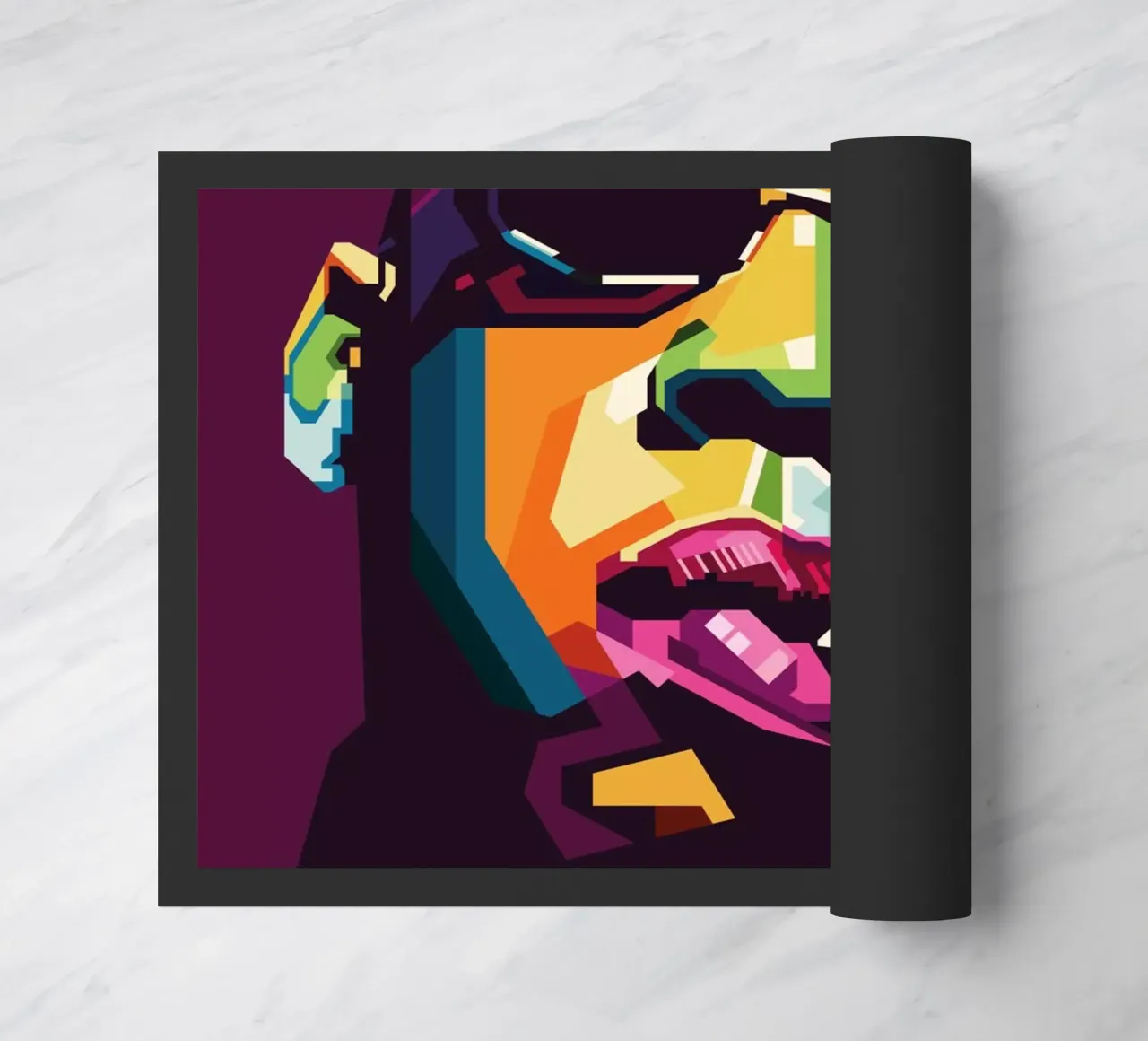 Rapper Style WPAP Fußmatte von SW Artwork