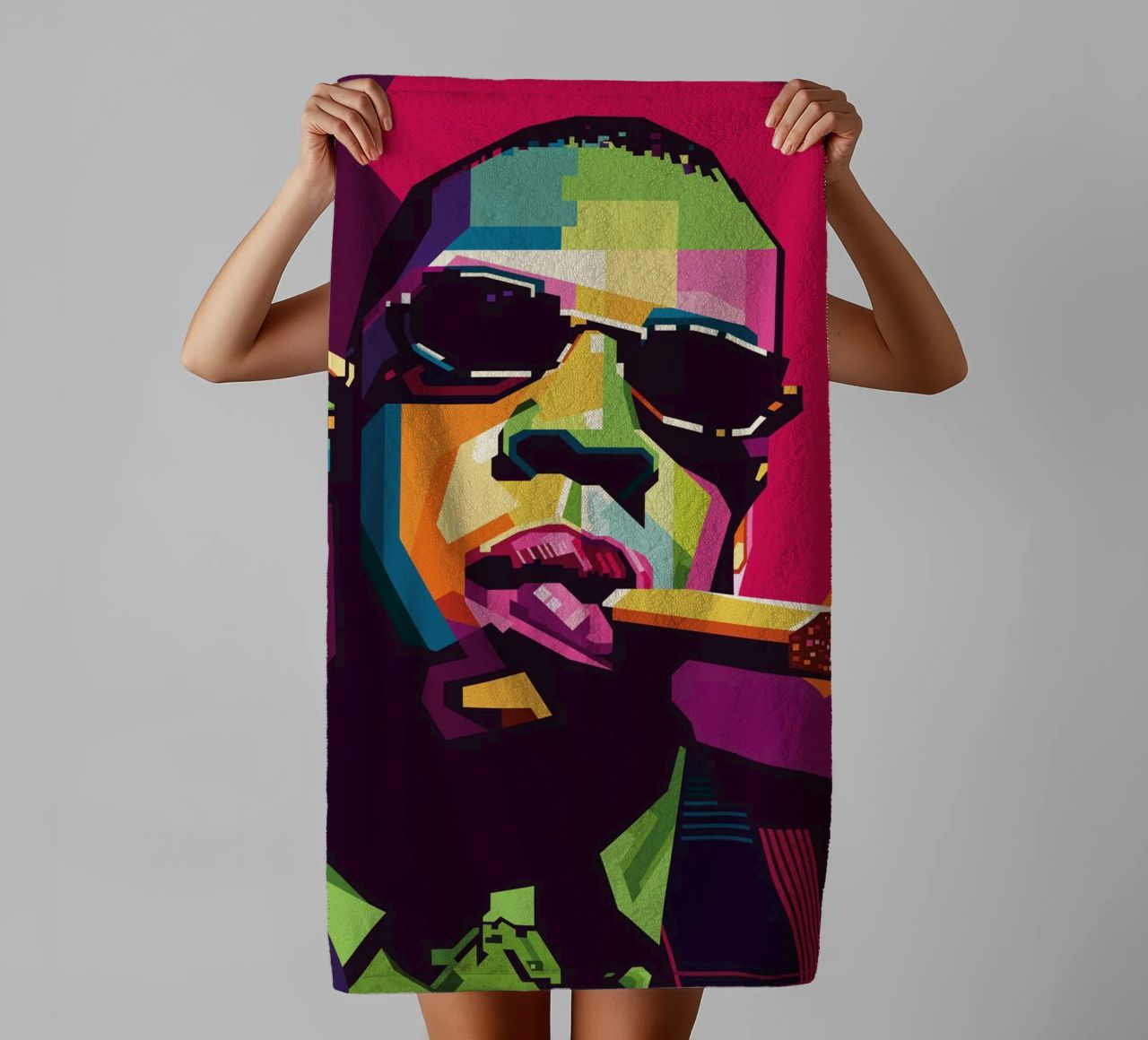 Rapper Style WPAP asciugamano da bagno da SW Artwork