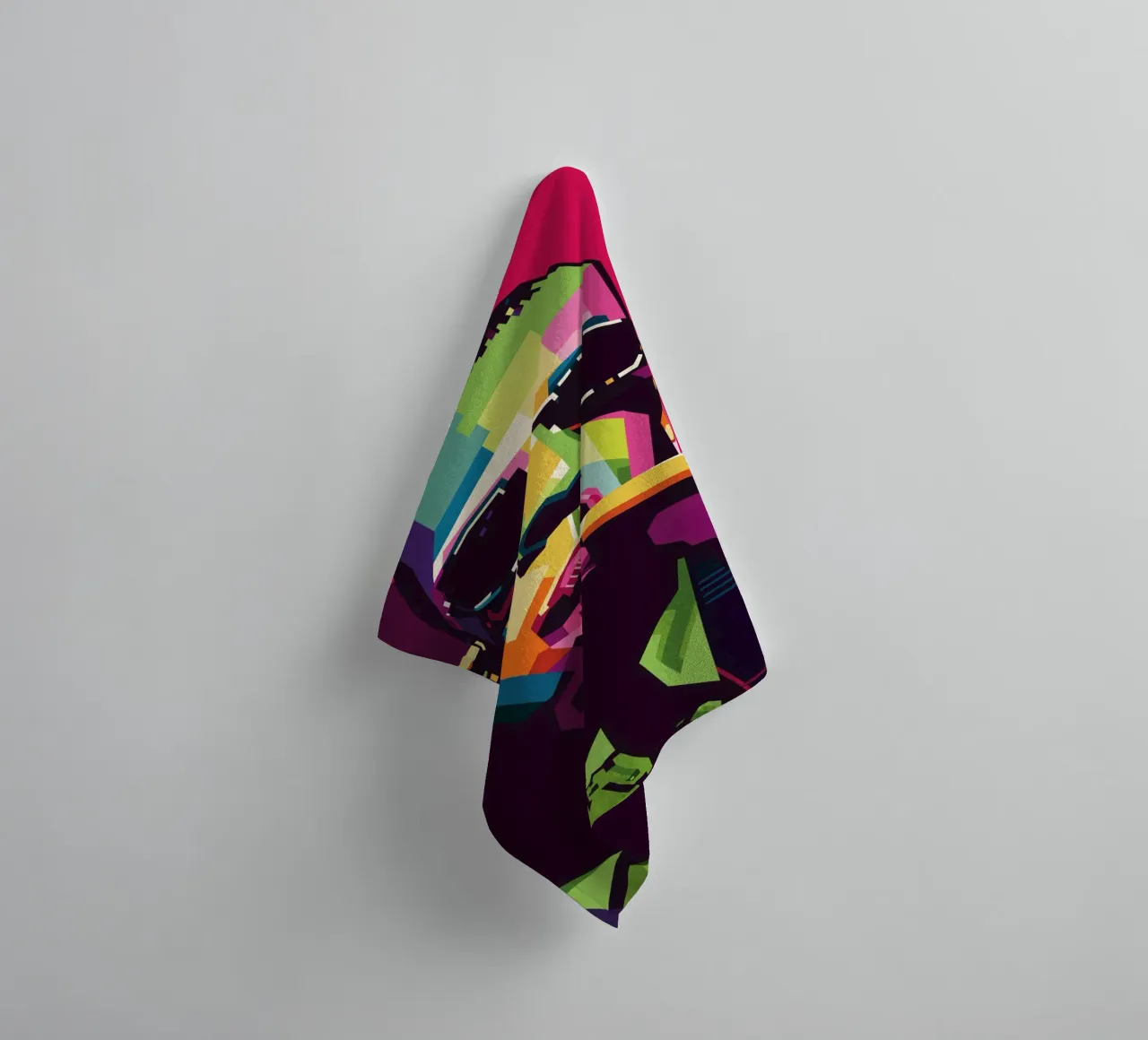 Rapper Style WPAP towel by SW Artwork