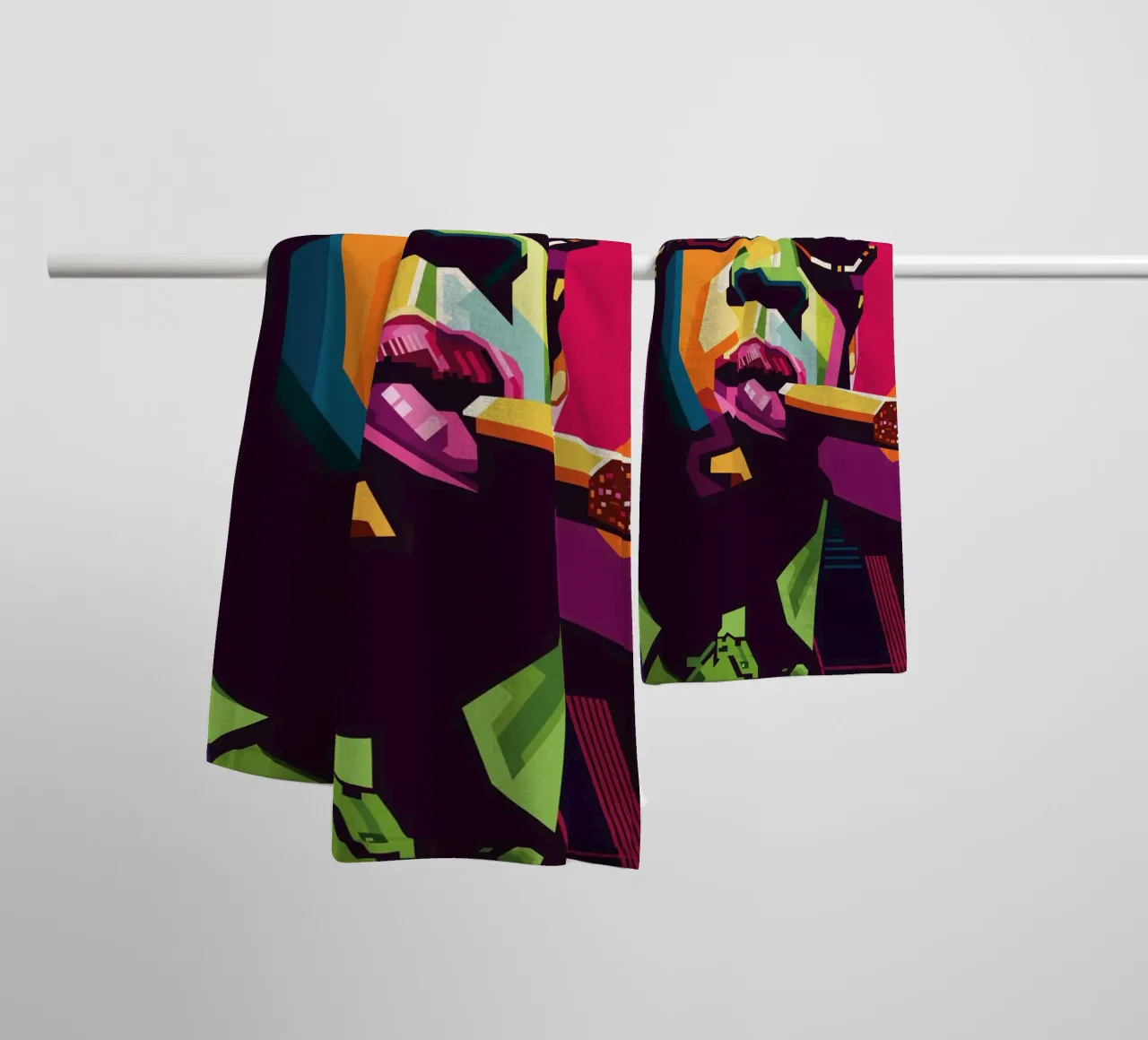Rapper Style WPAP toalla de baño de SW Artwork