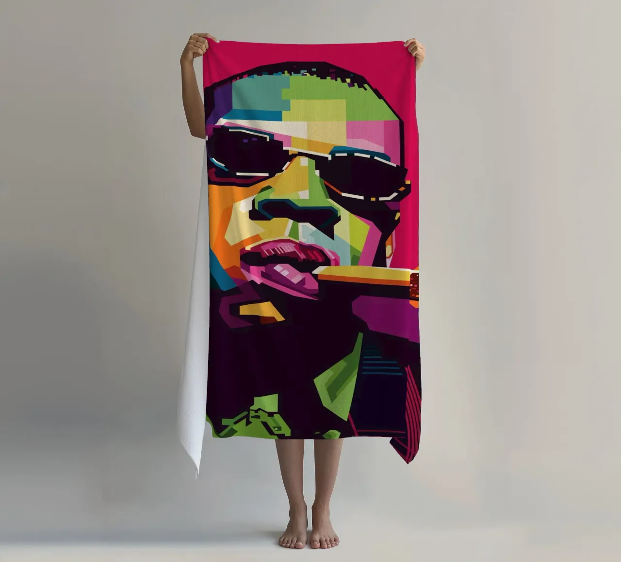Rapper Style WPAP strandhanddoek van SW Artwork