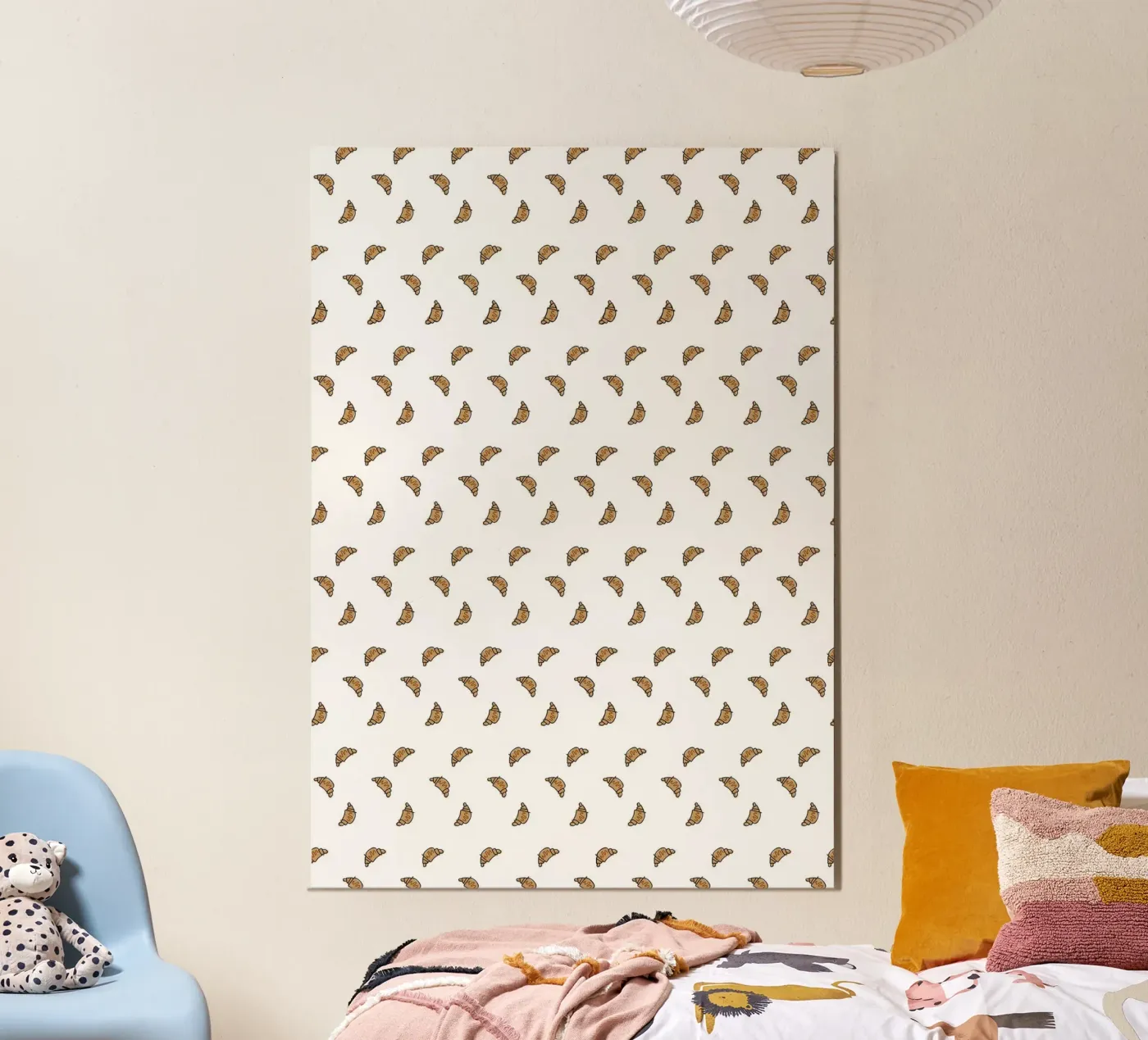 Croissant-Muster poster da Brushmeetspaper