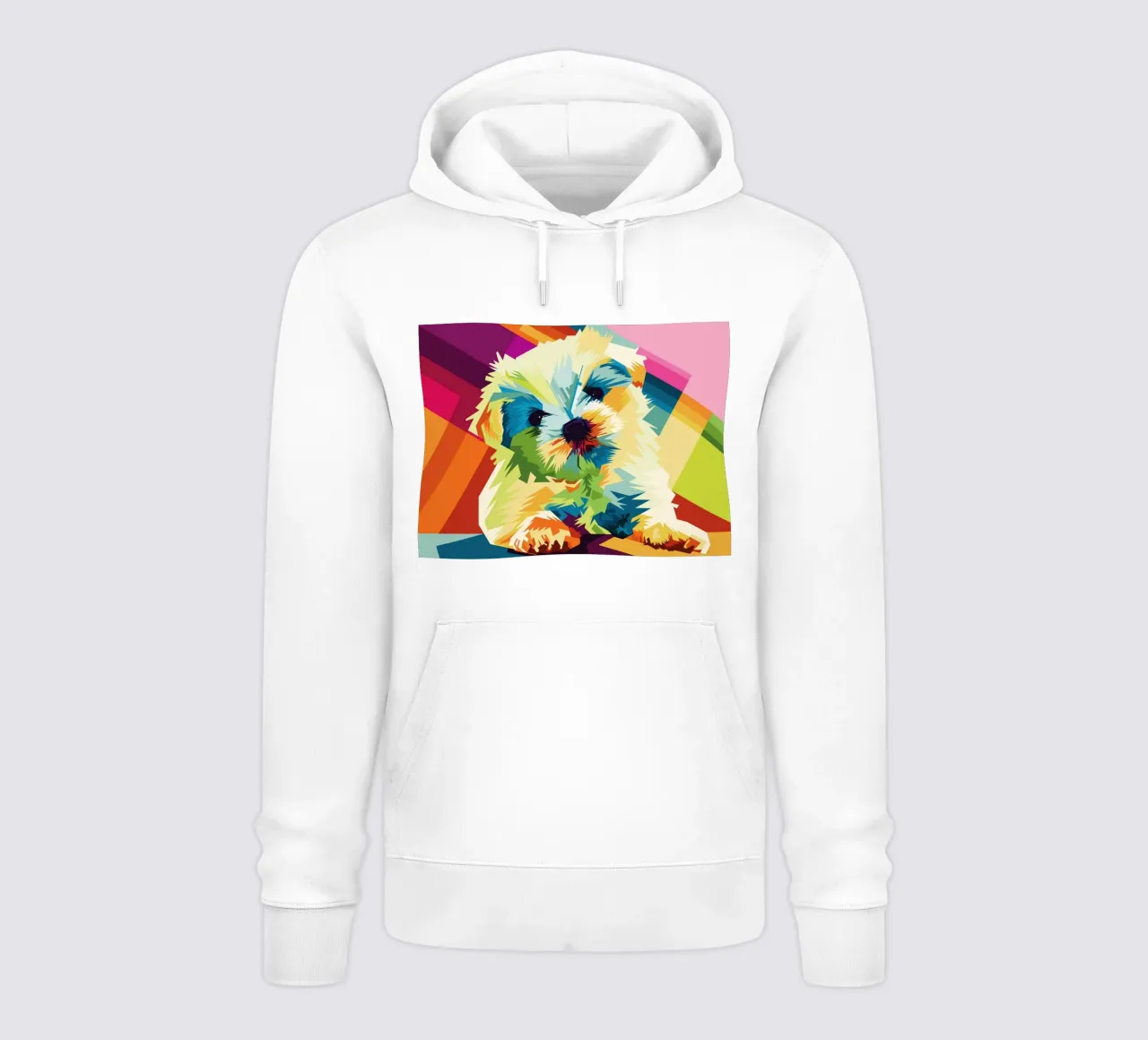 Dog Popart WPAP felpa con cappuccio da SW Artwork