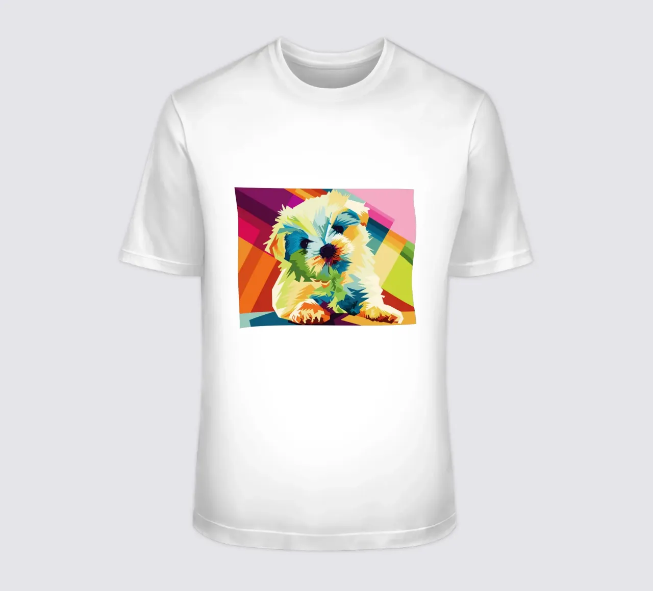 Dog Popart WPAP t-shirt da SW Artwork