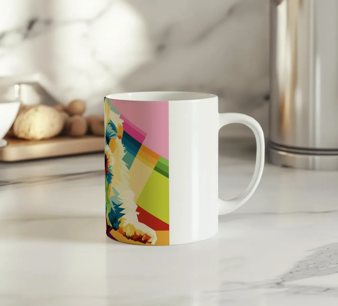 Dog Popart WPAP tazza in ceramica da SW Artwork