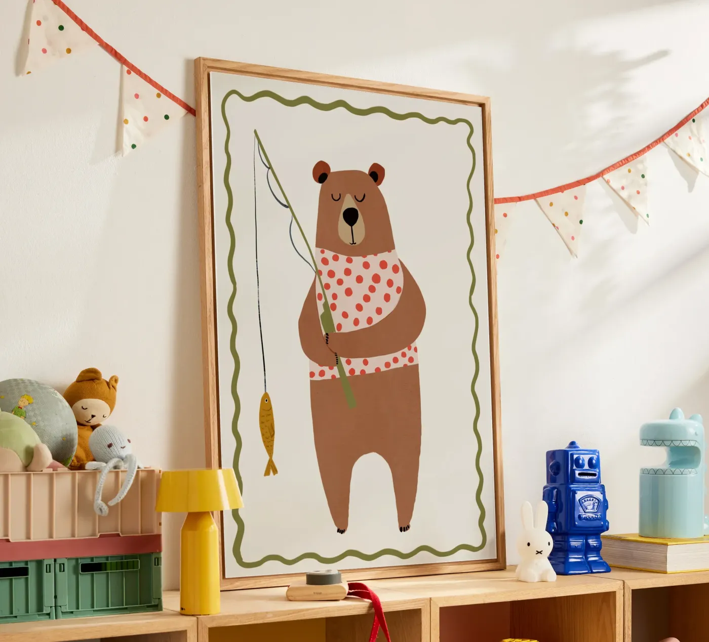 Fishing Bear Acryl-Glas von treechild