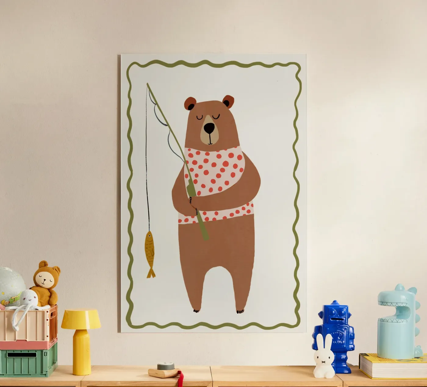 Fishing Bear Acryl-Glas von treechild