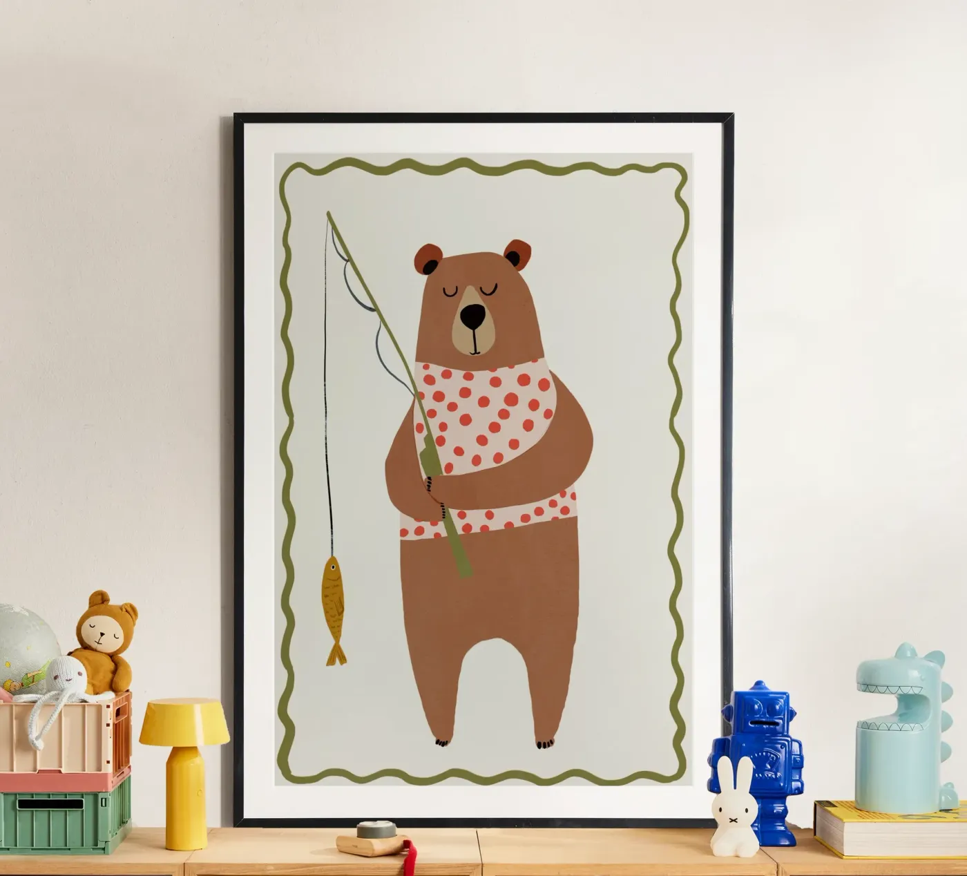 Fishing Bear poster da treechild