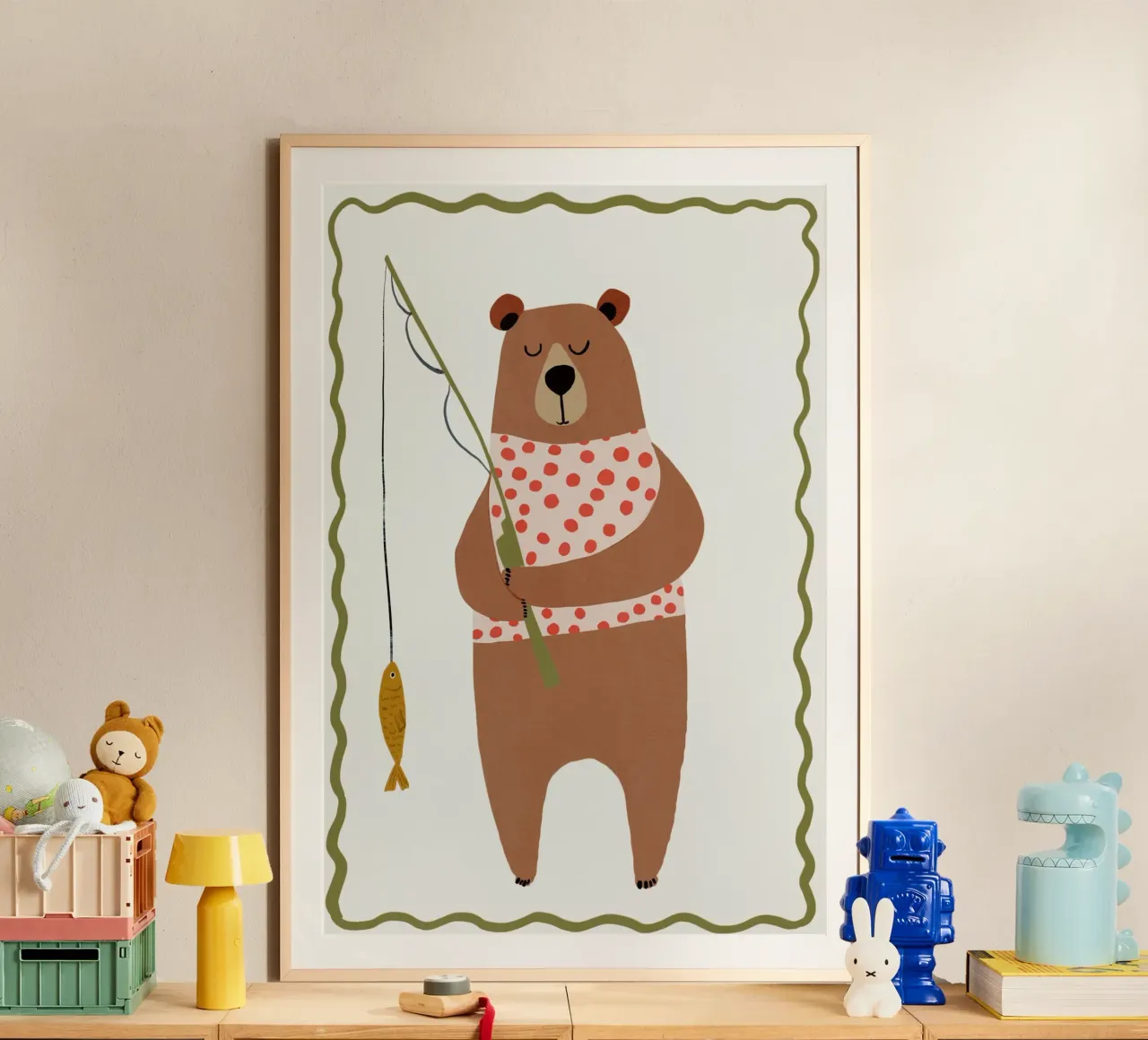 Fishing Bear poster da treechild