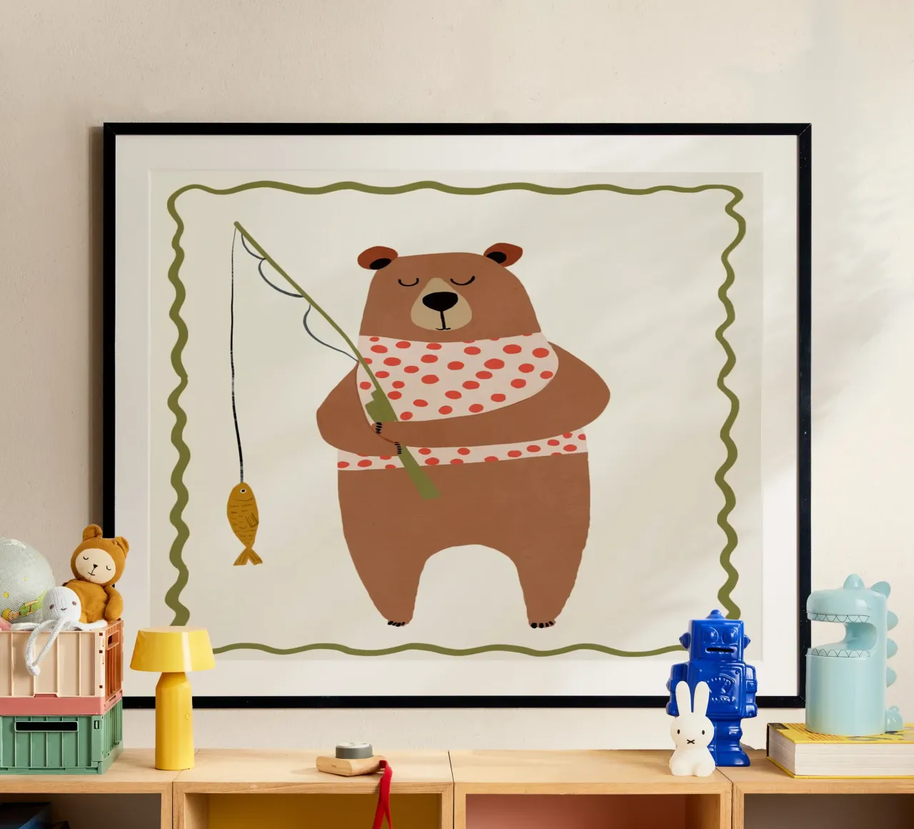 Fishing Bear poster da treechild