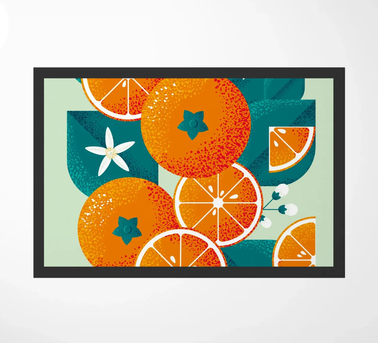 Spring orange doormat by Tamsen Design