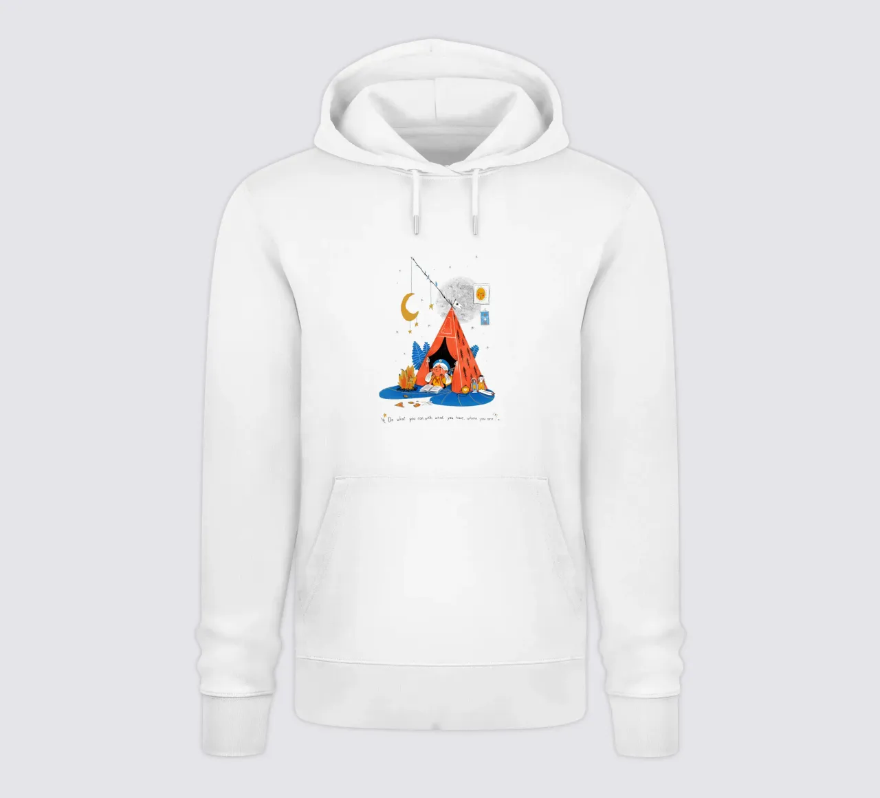 Do what you can, with what you have, where you are hoodie van Moira Scicluna Zahra