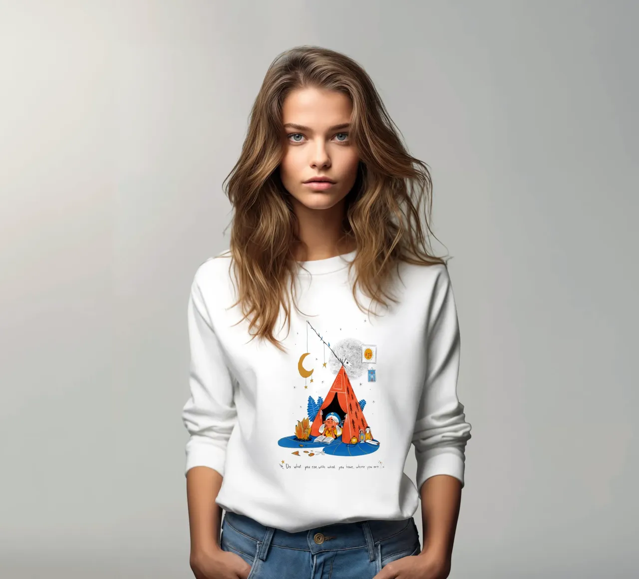 Do what you can, with what you have, where you are Sweatshirt von Moira Scicluna Zahra