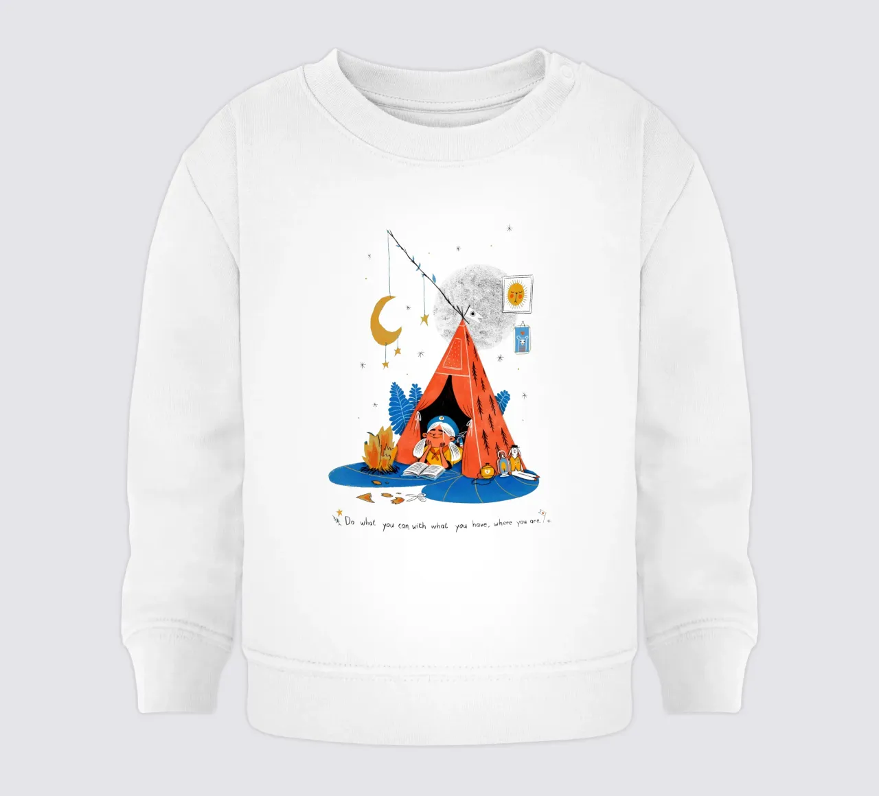 Do what you can, with what you have, where you are Baby Sweatshirt von Moira Scicluna Zahra