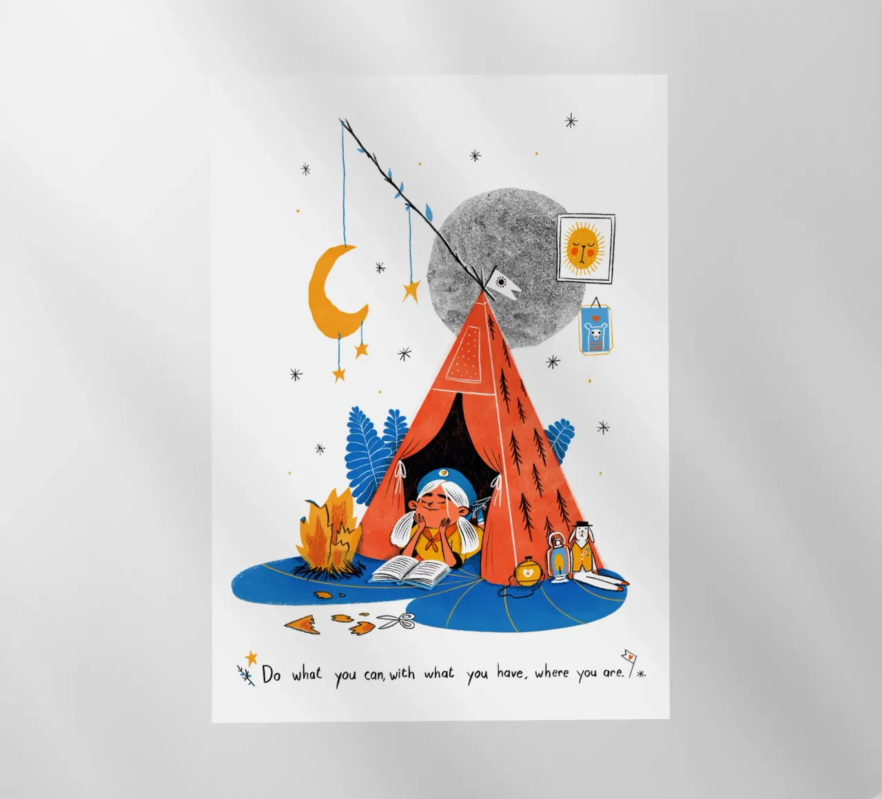 Do what you can, with what you have, where you are Backlit Folie von Moira Scicluna Zahra