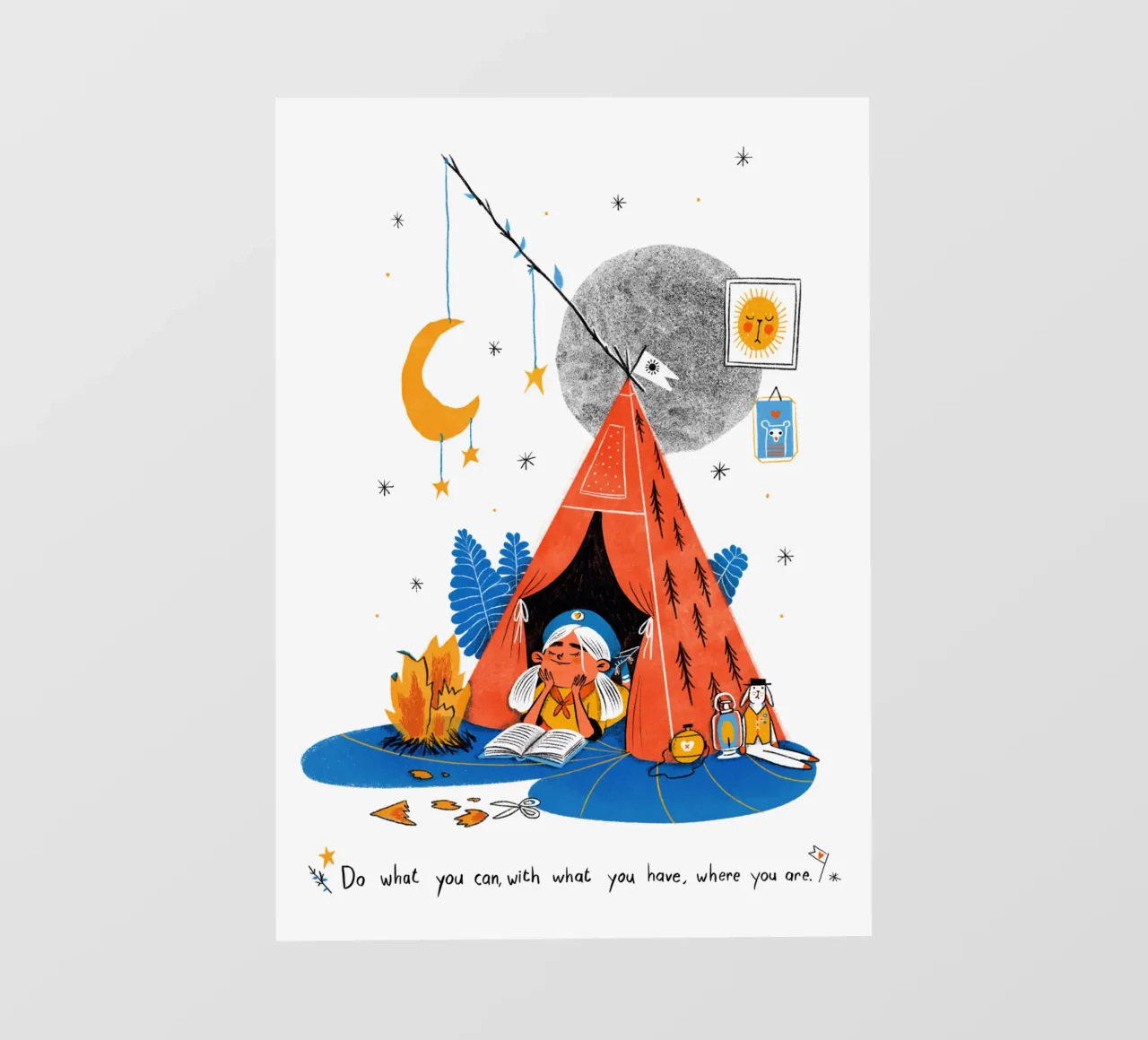 Do what you can, with what you have, where you are telo in pvc da Moira Scicluna Zahra