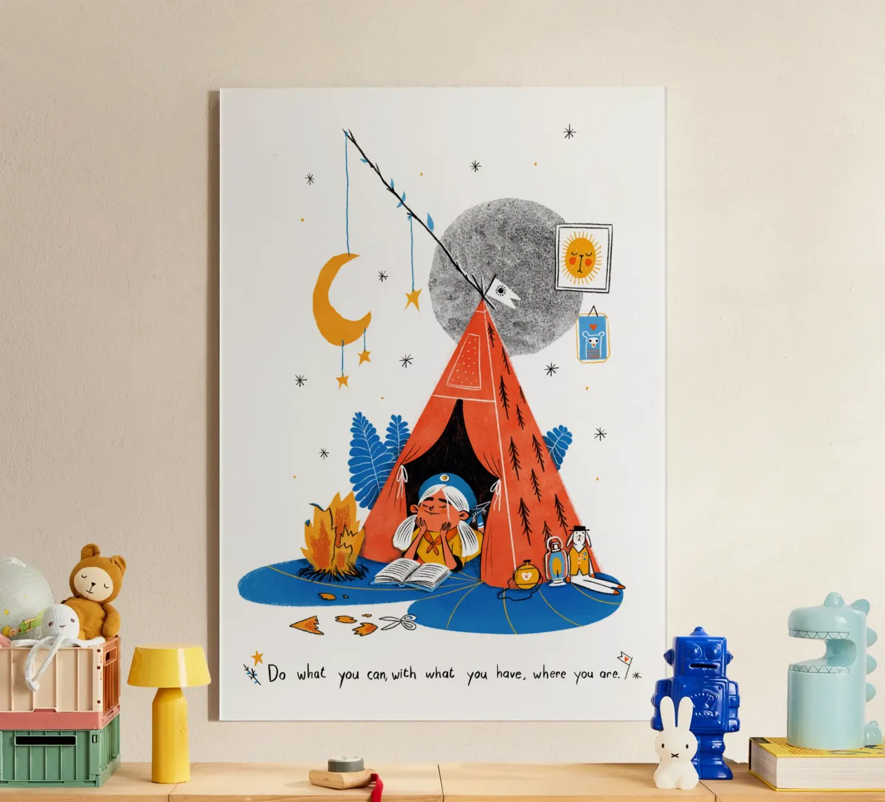 Do what you can, with what you have, where you are plexiglass da Moira Scicluna Zahra