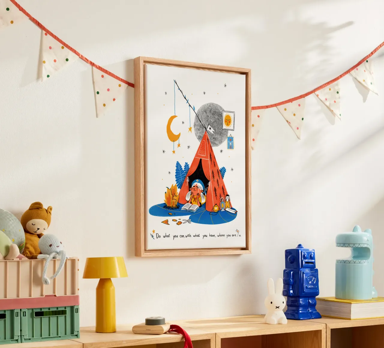 Do what you can, with what you have, where you are canvas by Moira Scicluna Zahra