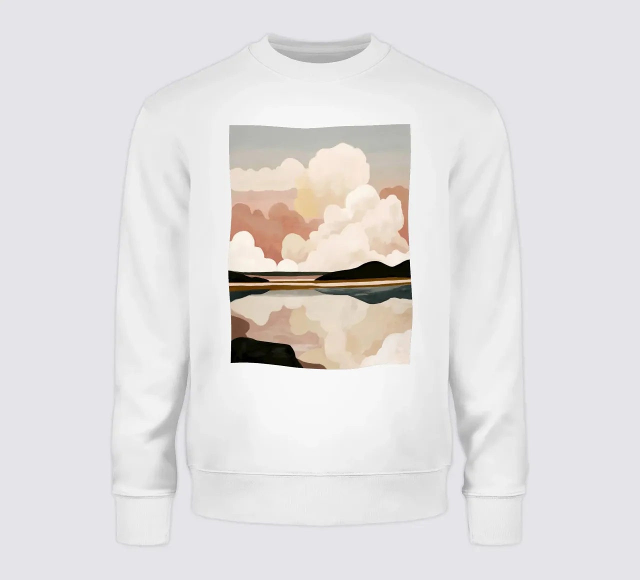 Paesaggio astratto di nuvole felpa da M.A.Z.U.N.