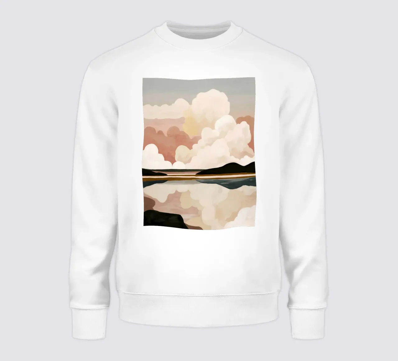 Paesaggio astratto di nuvole felpa da M.A.Z.U.N.