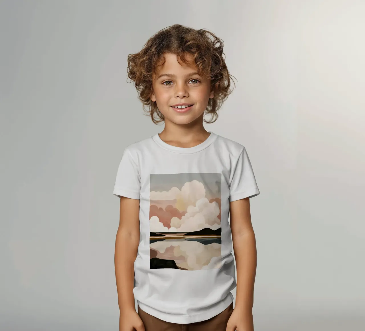 Abstract Cloudscape kinder t-shirt van M.A.Z.U.N.