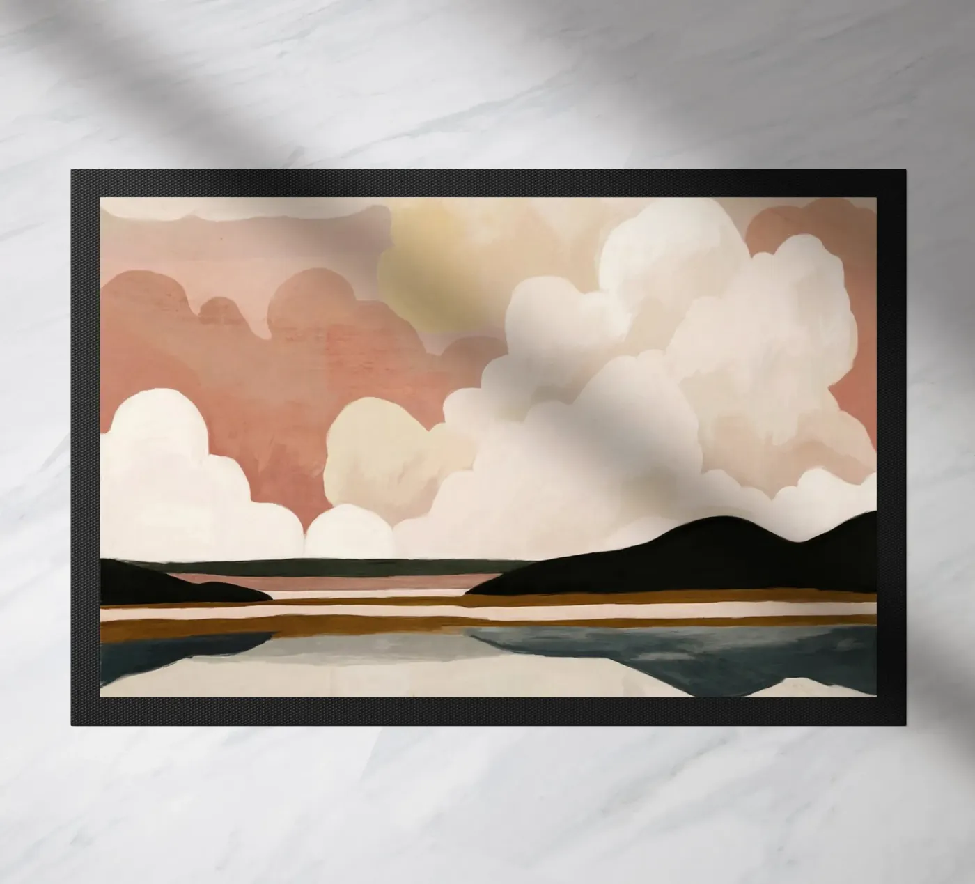 Abstrakte Wolkenlandschaft Fußmatte von M.A.Z.U.N.