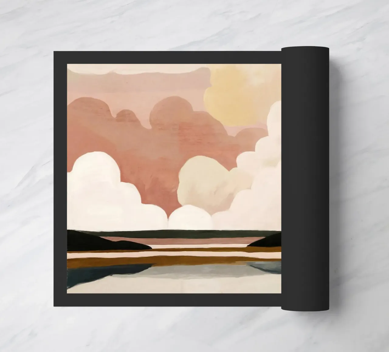 Abstract Cloudscape doormat by M.A.Z.U.N.
