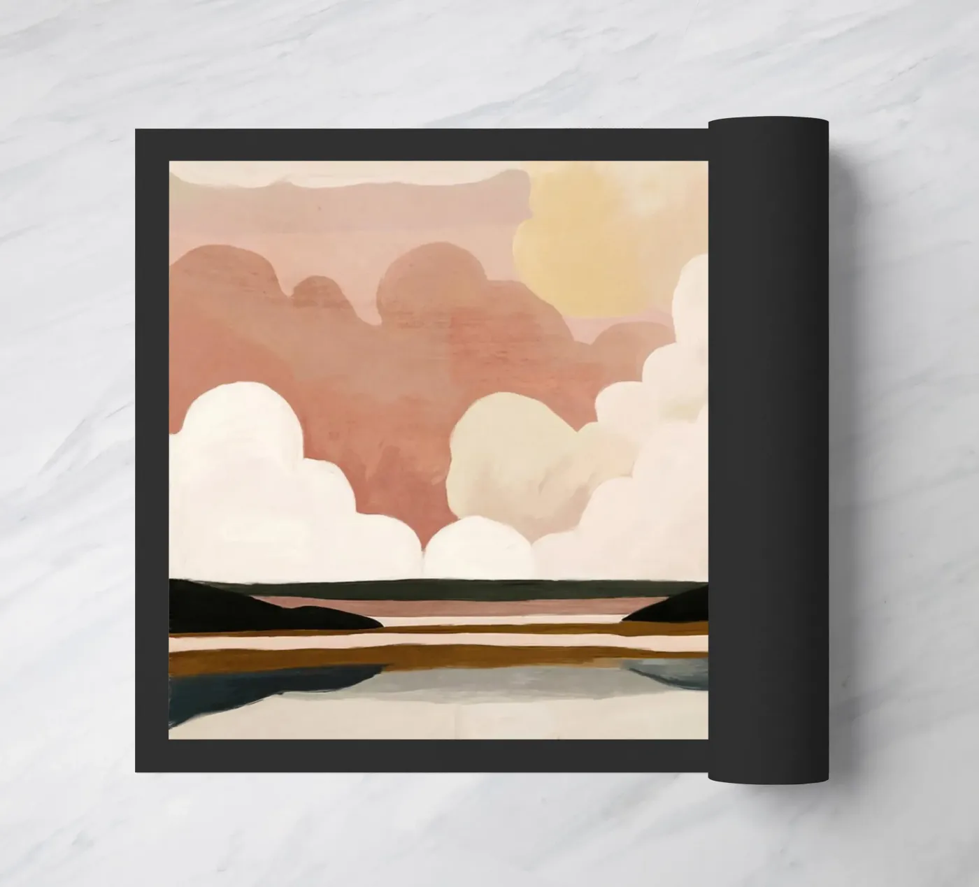 Abstrakte Wolkenlandschaft Fußmatte von M.A.Z.U.N.