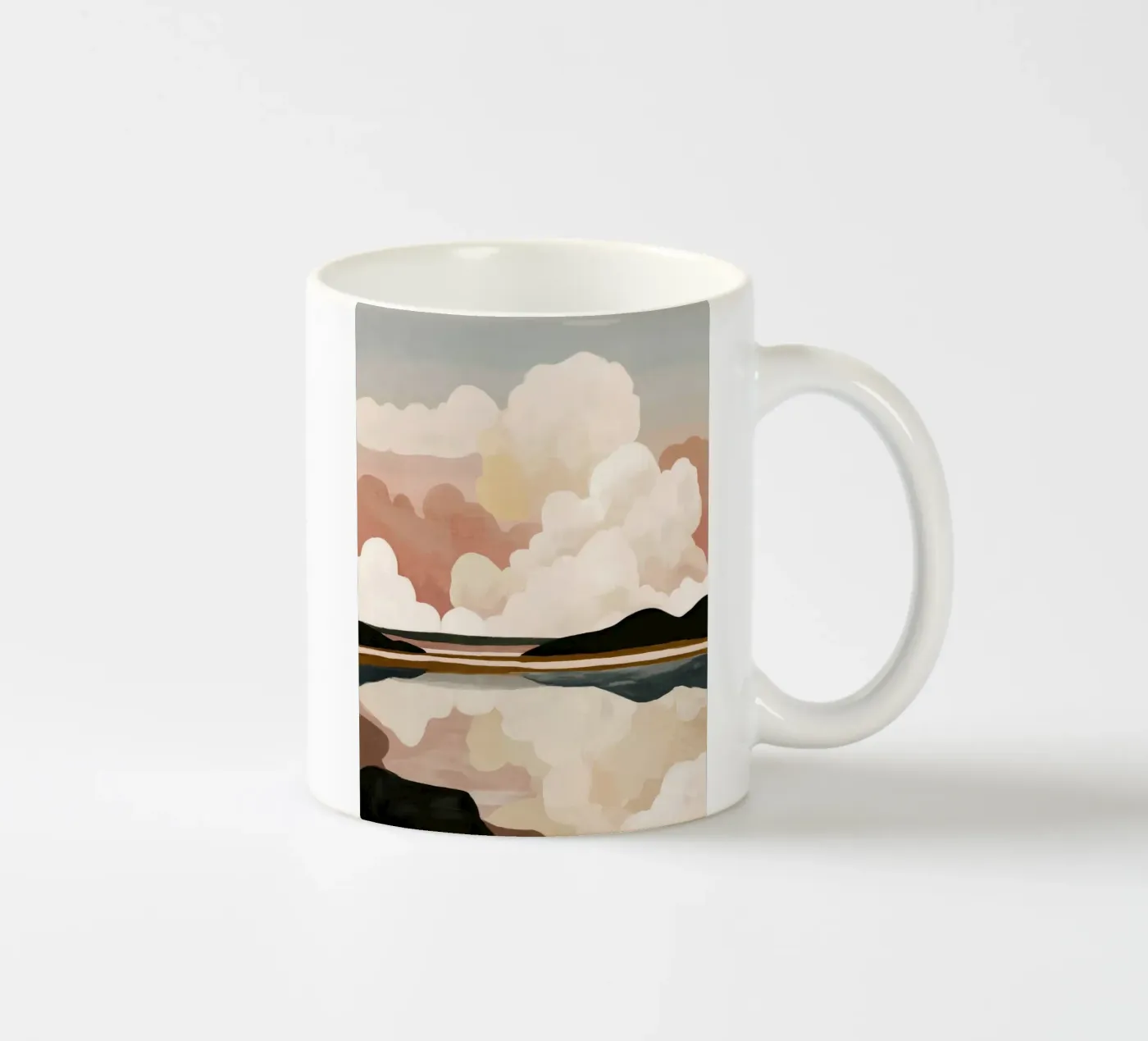 Abstract Cloudscape Keramik Tasse von M.A.Z.U.N.
