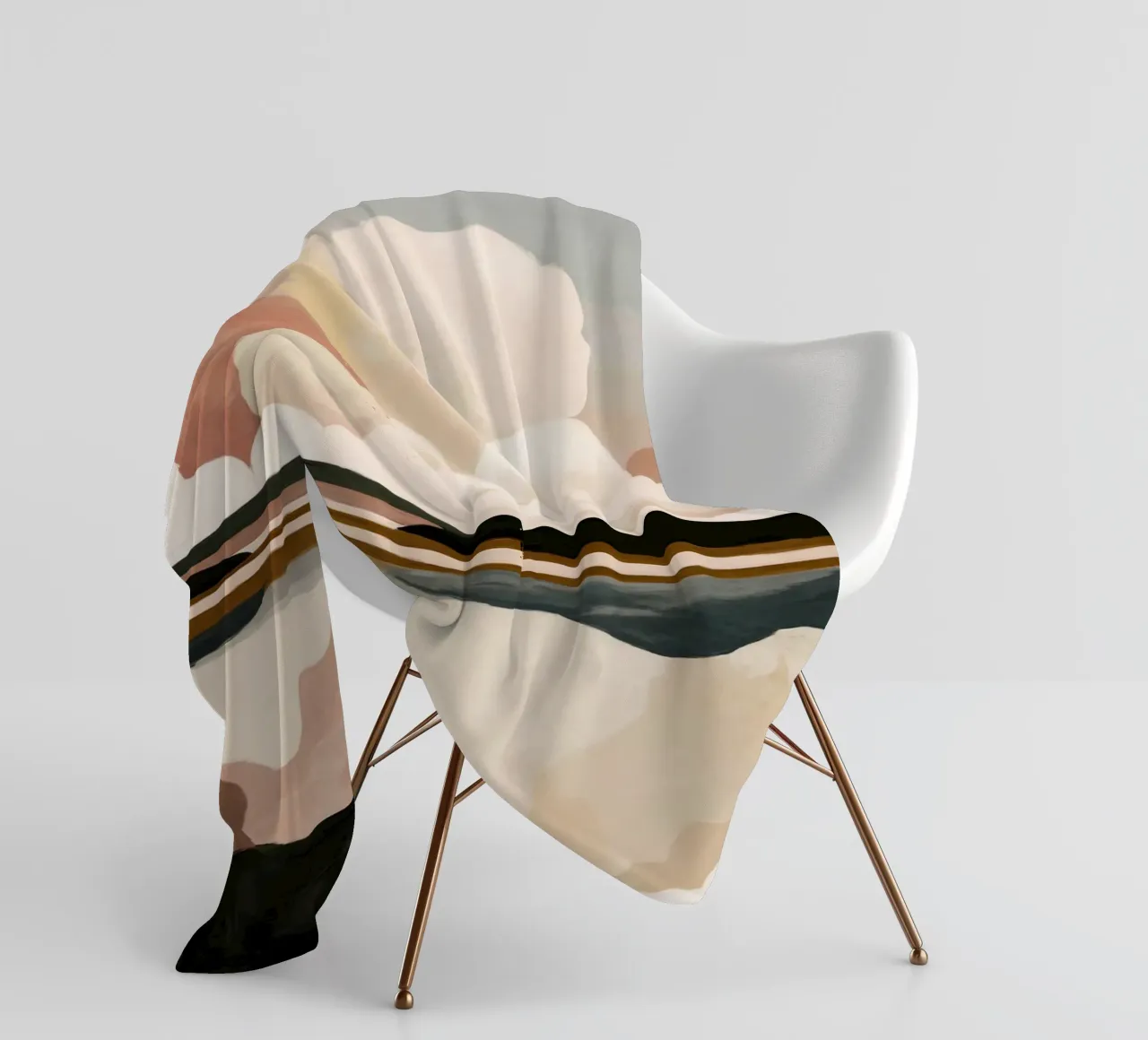 Abstract Cloudscape fleece blanket by M.A.Z.U.N.