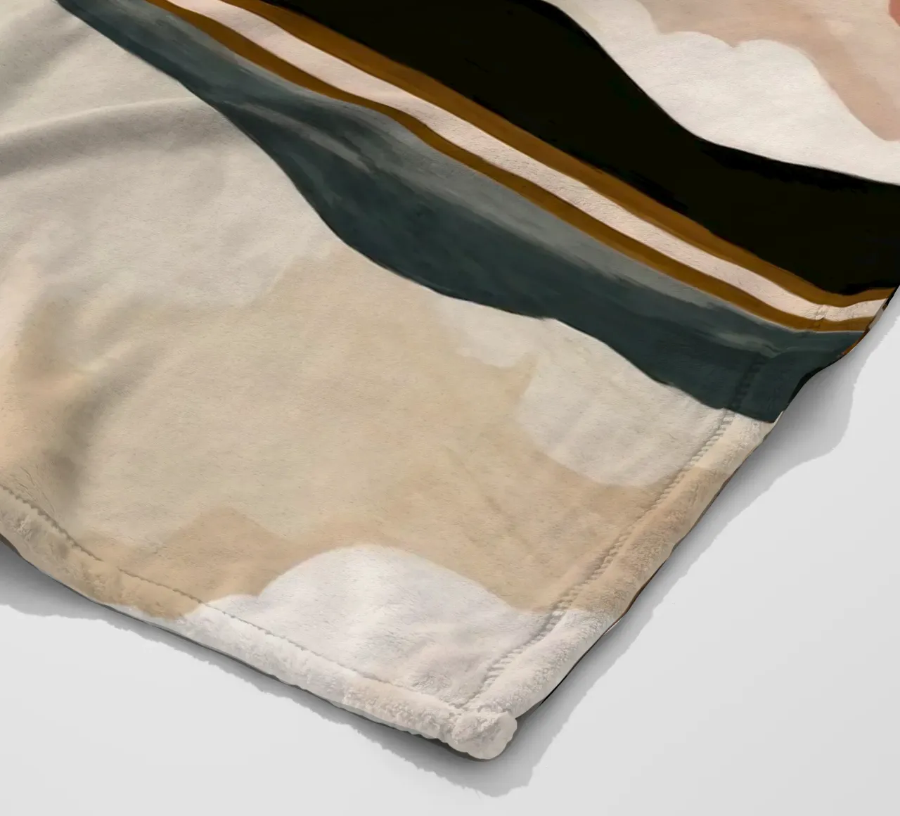 Abstract Cloudscape fleece blanket by M.A.Z.U.N.