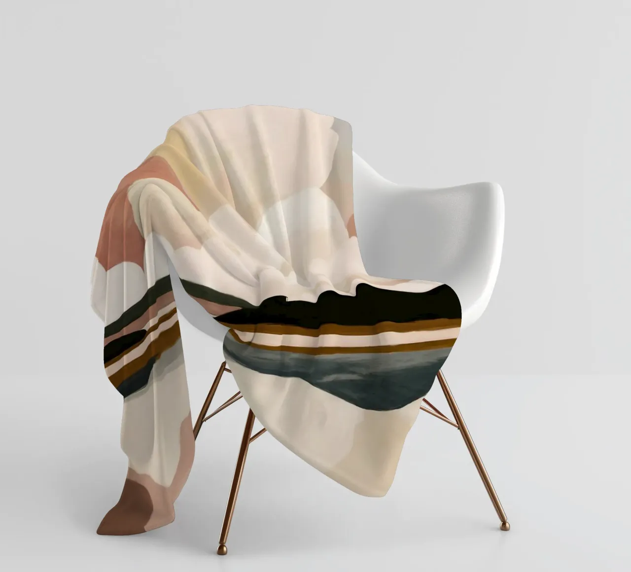 Abstract Cloudscape fleece blanket by M.A.Z.U.N.