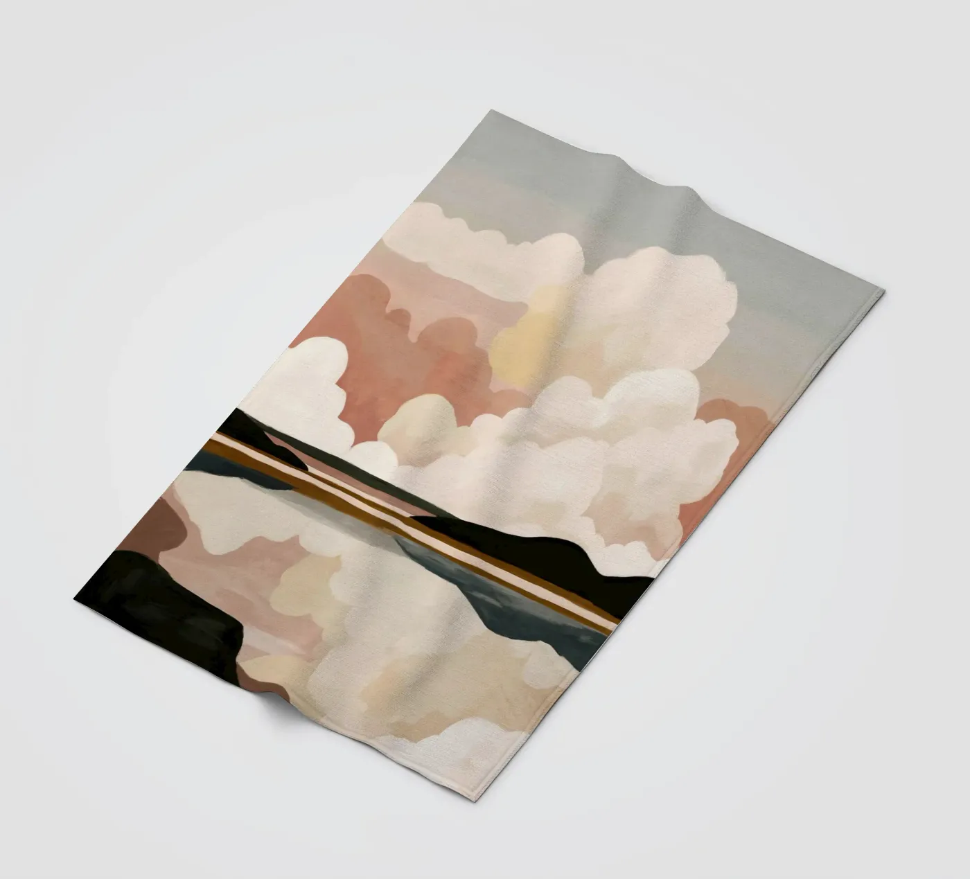 Abstract wolkenlandschap fleecedeken van M.A.Z.U.N.