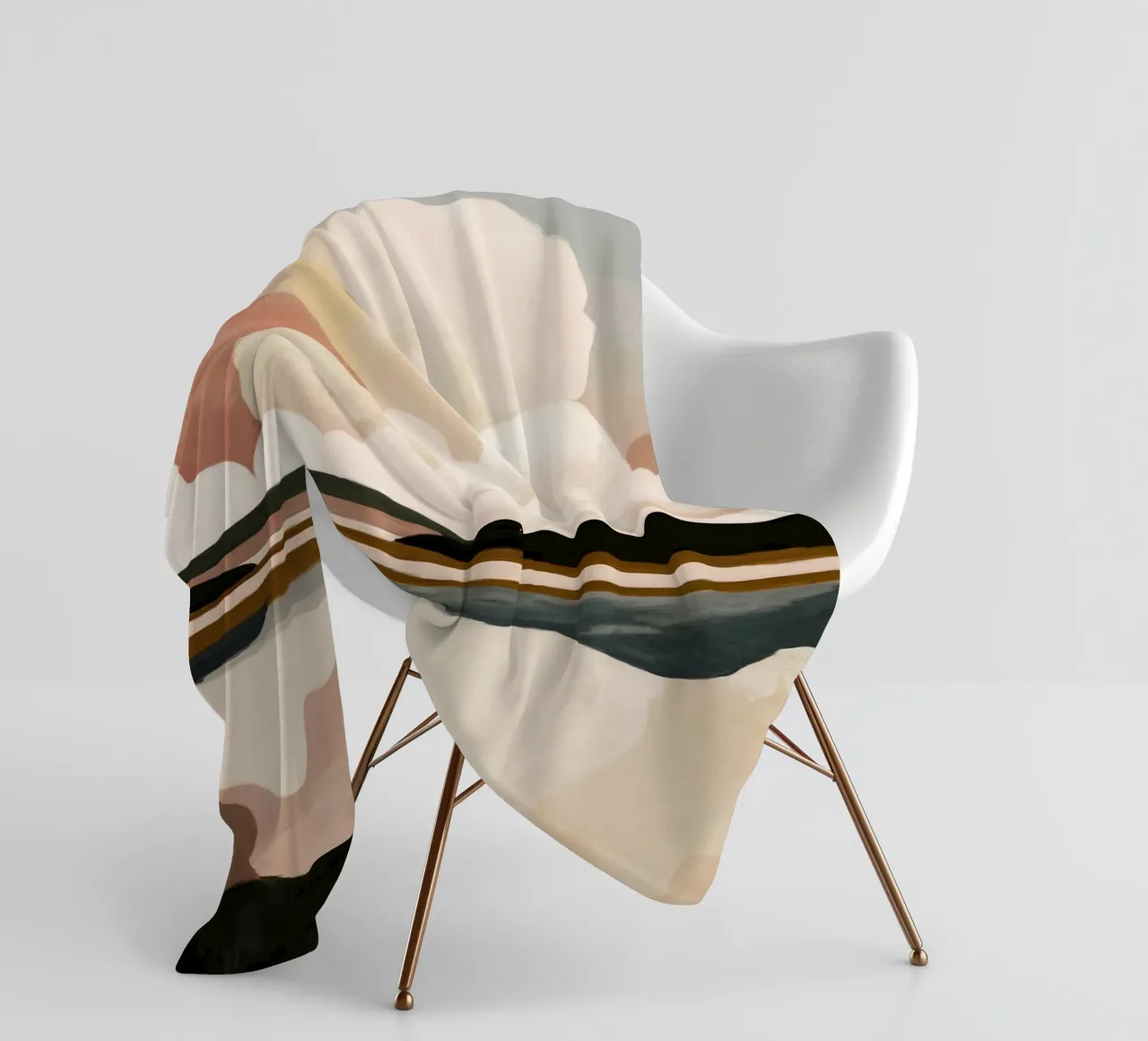 Abstract Cloudscape fleece blanket by M.A.Z.U.N.